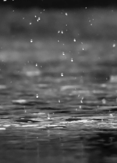 raindrops falling onto the ground