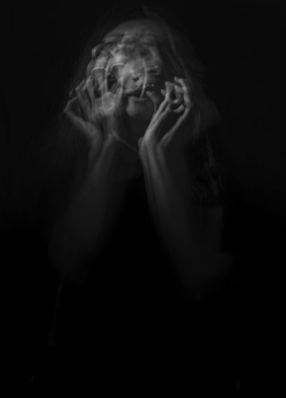 a woman screaming