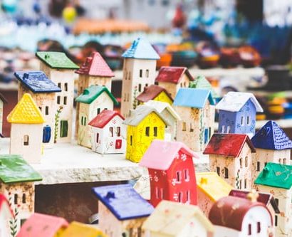 This is an image of small, clay houses.