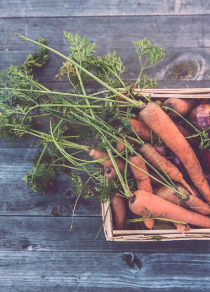 This is an image of carrots and tomatoes