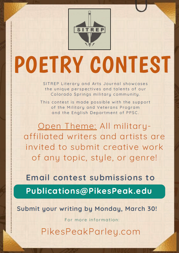 SITREP Poetry Contest Spring 2026